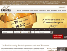 Tablet Screenshot of frasershospitality.com